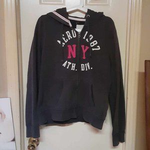 Aeropostale Dark Grey Full Zip Hoodie